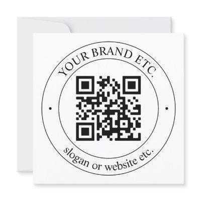 Upload Your Own QR Code & Customizable Text