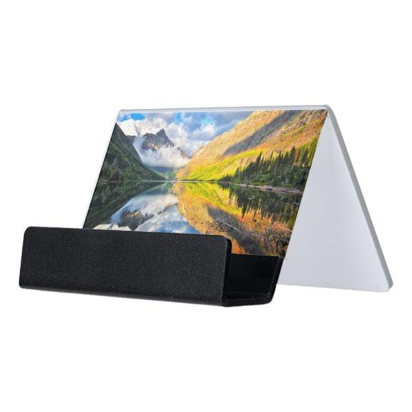 Upper Two Medicine Lake at Sunrise Desk  Holder
