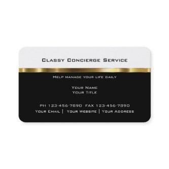 Upscale Concierge Businesscards