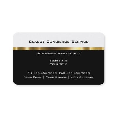 Upscale Concierge Businesscards