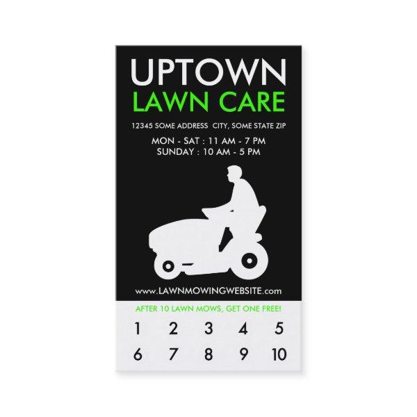 uptown lawn care rewards program loyalty card
