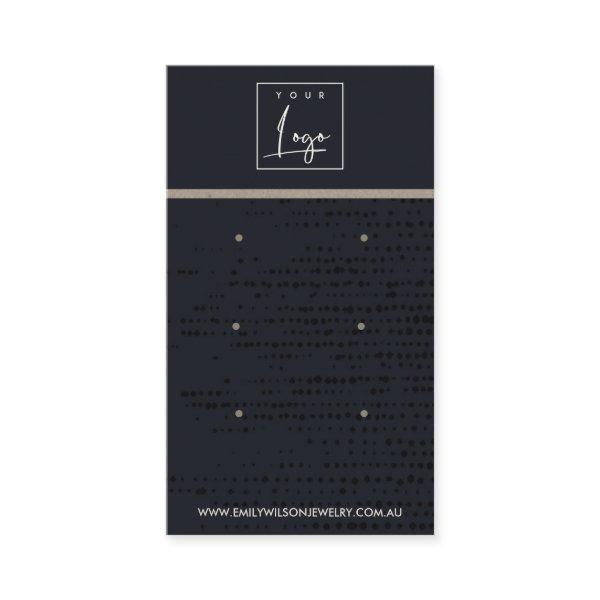 URBAN BLACK KRAFT DOTS 3 STUD EARRING DISPLAY CARD