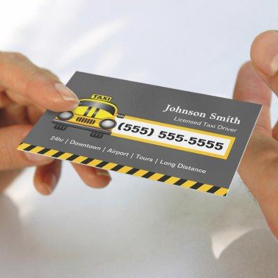 Urban Taxi Driver Chauffeur - Yellow Cap