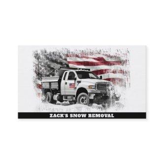 *~* US Flag Snow Removal Truck AP74 Red White Blue