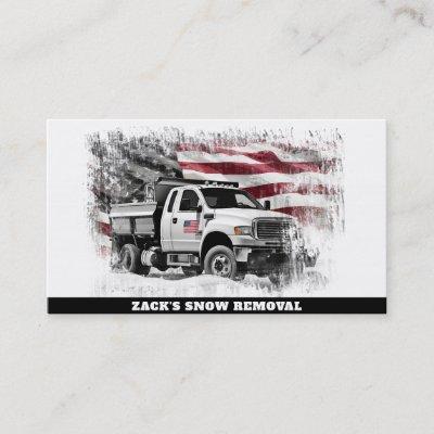 *~* US Flag Snow Removal Truck AP74 Red White Blue