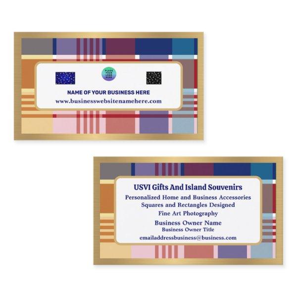 US Virgin Islands Madras Plaid Caribbean Custom