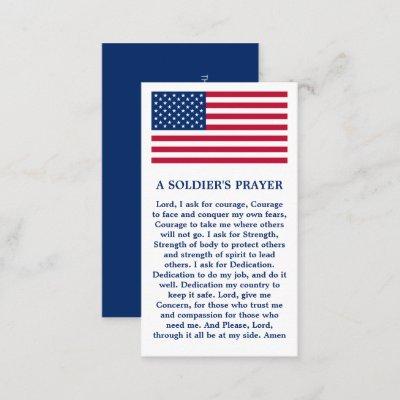 USA American Flag Military A Soldier's Prayer