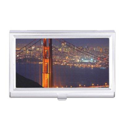 USA, California. Golden Gate Bridge At Night  Holder