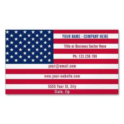 USA Flag - Patriotic - Personalized Professional  Magnet