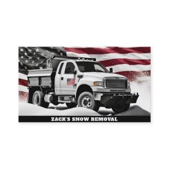 *~* USA Flag Snow Removal Truck AP74 Patriotic