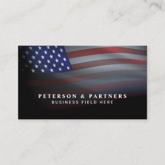 USA Flag | Transparent Gradation | Black