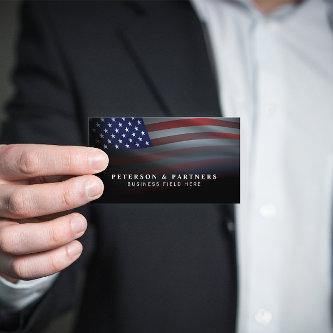 USA Flag | Transparent Gradation | Black