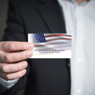 USA Flag | Transparent Gradation | White