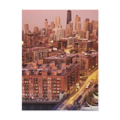 USA, Illinois, Chicago, Chicago River 2 Postcard
