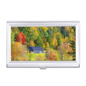 USA, Vermont. Fall foilage along Highway 100.  Case