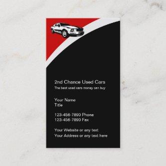 Used Car Dealer Business Profile Cards