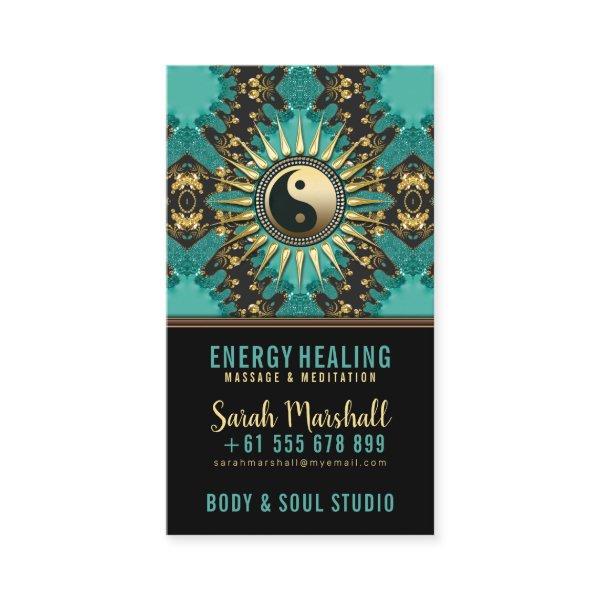V2 Teal Gold Eastern Sparkle  Yin Yang