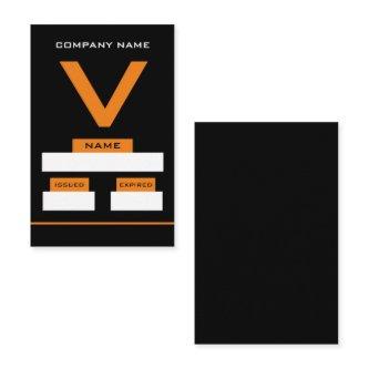 V Design, Visitor Cards