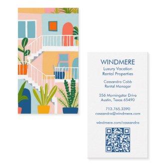 Vacation Rental Real Estate Agent Realtor QR Code