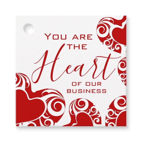 Valentines Day Customer Appreciation Gift Tag