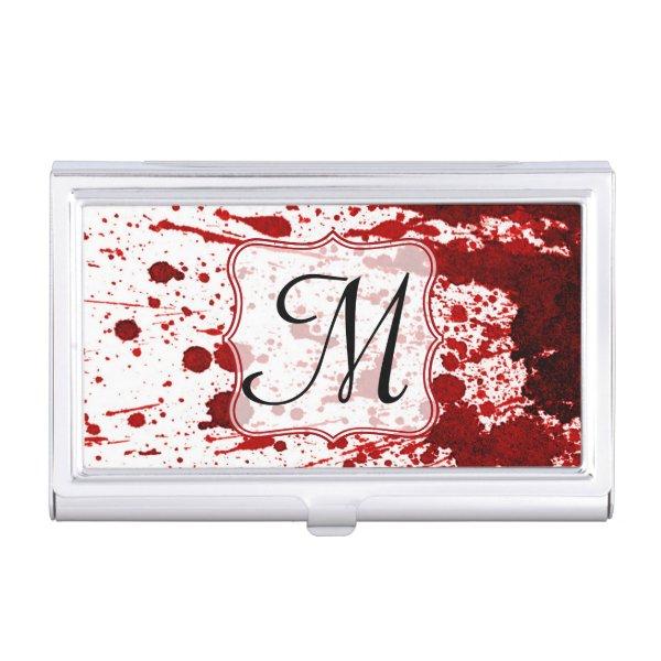 Vampire Blood Dripping Monogram  Hold Case For