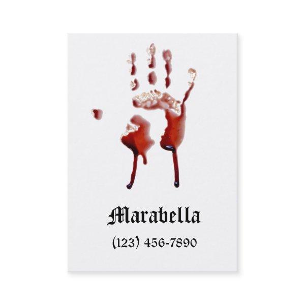 Vampire Bloody Hand Print