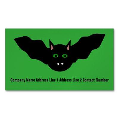 Vampire Cat Faced Bat Halloween Personalized Magnetic
