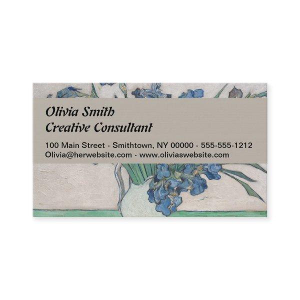 Van Gogh Iris Vase Painting Impressionism