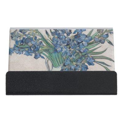 Van Gogh Iris Vase Painting Impressionism Desk  Holder