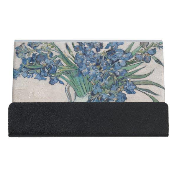 Van Gogh Iris Vase Painting Impressionism Desk  Holder