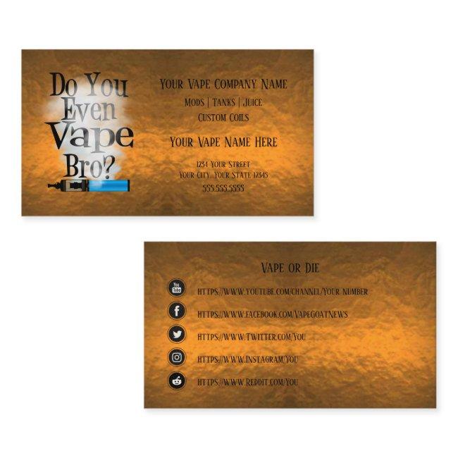 VAPE | Vape Bro Copper Business Social Media