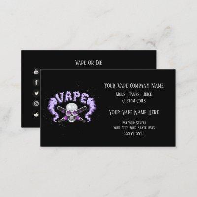 VAPE  | Vape Skull Purple  Business Social Media