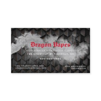 Vapor Vape Plume of Smoke Black & White Business C
