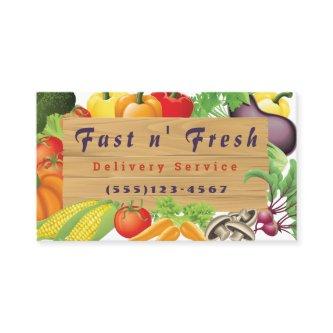 Vegetable Food Design Delivery Service