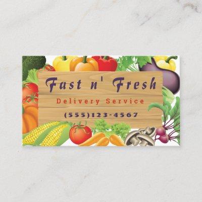 Vegetable Food Design Delivery Service