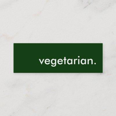 vegetarian. mini