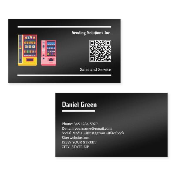 Vending Black Custom QR