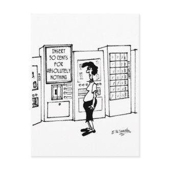 Vending Machine Cartoon 2988 Postcard