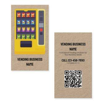 Vending Machine Custom QR Kraft