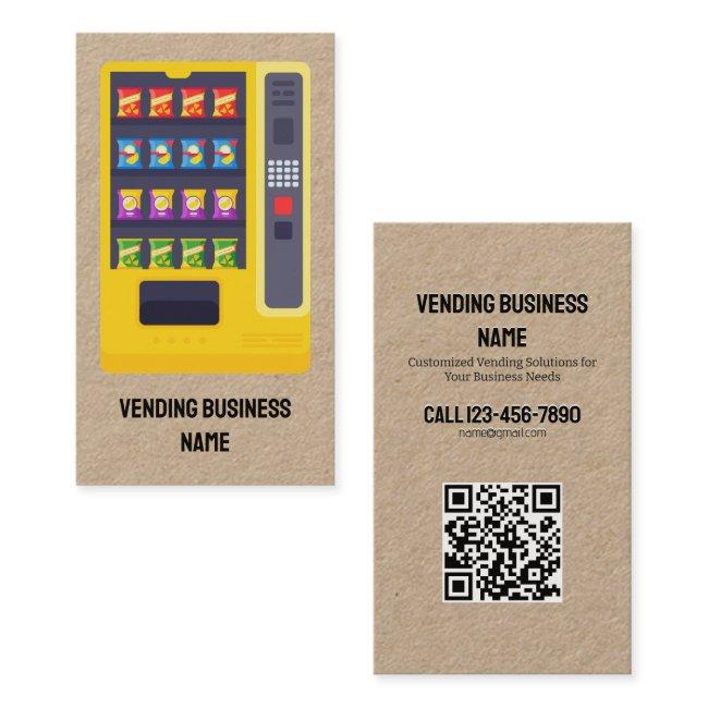 Vending Machine Custom QR Kraft