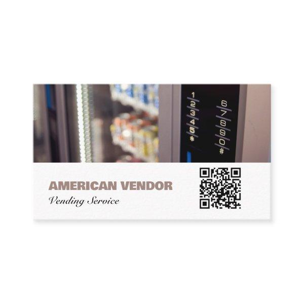 Vending Service QR Code Vendor Food Snack