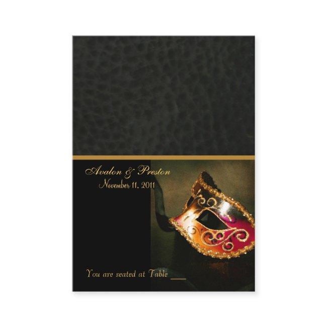 Venetian Masquerade Mask Placecard