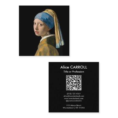 Vermeer - Girl with a Pearl Earring - QR Code Square