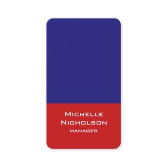 Vertical Artistic Red Blue Unique Design
