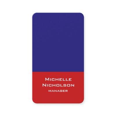 Vertical Artistic Red Blue Unique Design