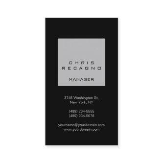 Vertical Black Silver Gray Square