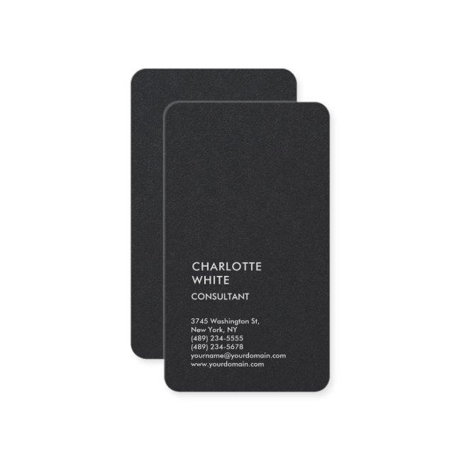 Vertical Black Trendy Minimalist Elegant Simple