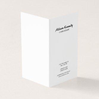 Vertical Black & White Brush Script Minimalist