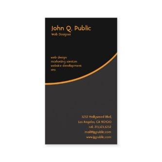 Vertical Black with Orange Professional
