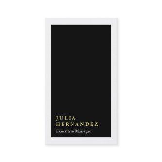 Vertical elegant black white border plain